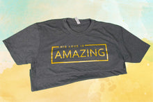 Load image into Gallery viewer, GARRETT TEMPLE COLLECTION: Charcoal-Gold Amazing T-Shirt